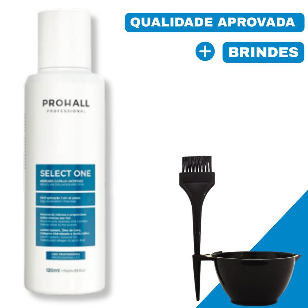 Tratamento Antifrizz Select One Prohall 120ml +Cumbuca em Oferta na Shopee