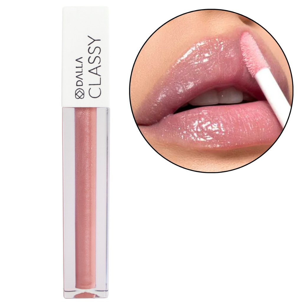 Gloss Labial Hidratante Com Brilho Elegante Classy Dalla em Oferta na Shopee
