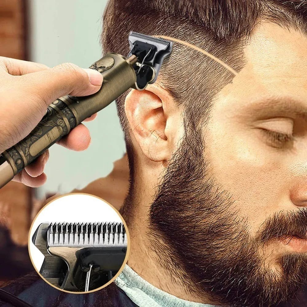 Máquina De Cortar Cabelo Aparelho Barbeador Elétrico Para Fazer Barba Cortador USB Profissional dragão