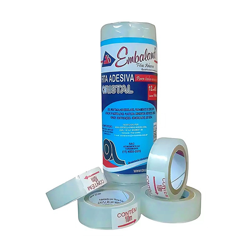Fita Adesiva Durex Transparente 12 mm X 10 mts - 10 Unidades ( Escolar Escritorio Artesanato) em Oferta na Shopee