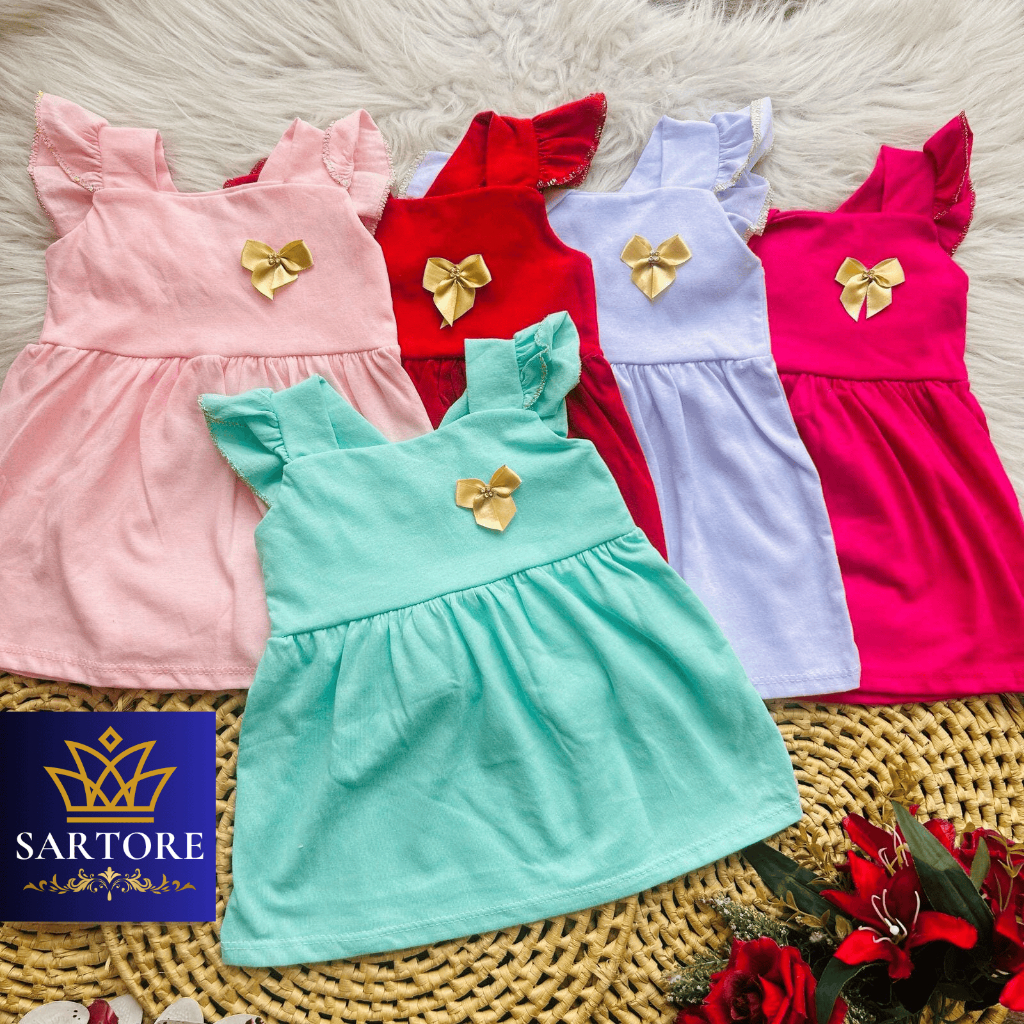 Vestido Laço Bebe Menina - 3-6 meses - LEIA A DESCRIÇAO DO PRODUTO em Oferta na Shopee