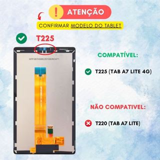 Frontal Display E Touch Sam T225 Tab A7 Lite 4g Preto em Oferta na Shopee