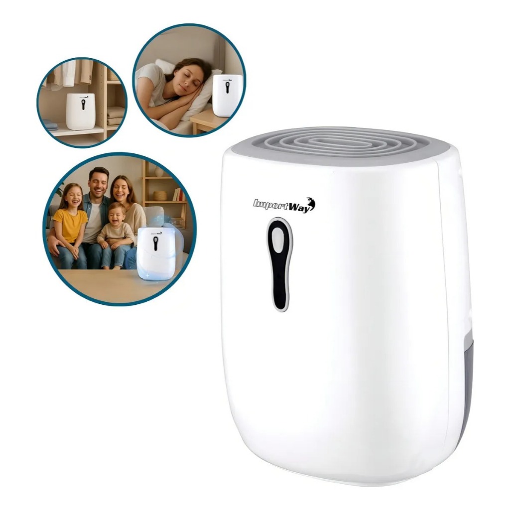 Desumidificador De Ar Elétrico Antimofo 500ml Portátil 250ml por dia Área 15m² Importway IWDA002 em Oferta na Shopee