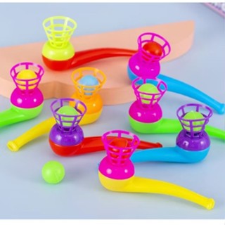 Brinquedo Infantil de Sopro c/Bolinha Colorida/Lança Bolinha Educativo Festa Brinde Lembrancinha em Oferta na Shopee