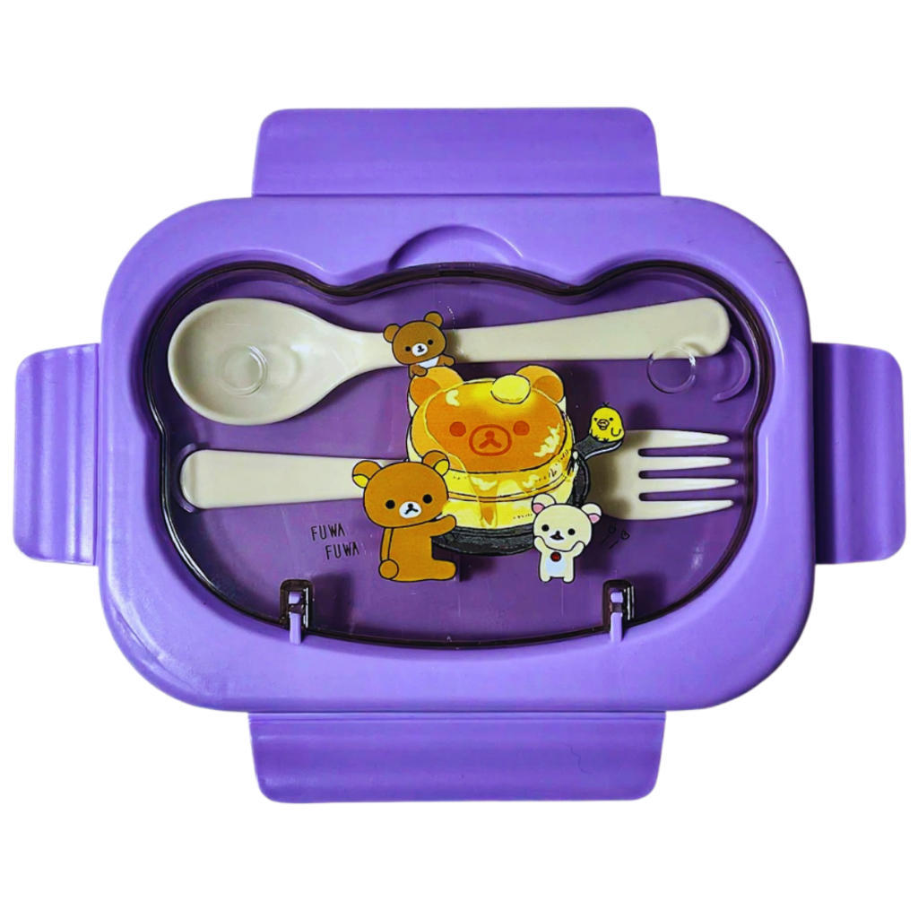 Marmita Infantil com Talheres | Colher e Garfo Inclusos | Lancheira Prática em Oferta na Shopee