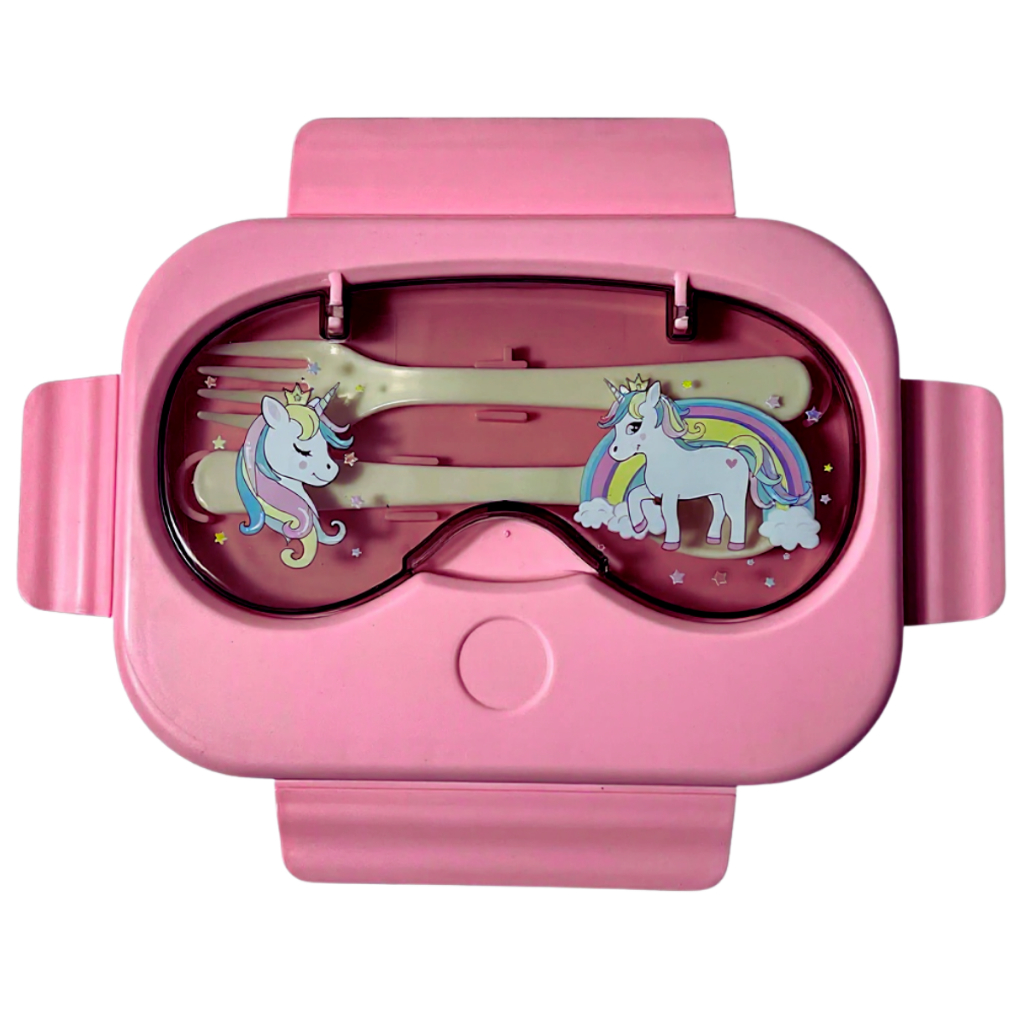 Marmita Infantil 1 Andar Livre de BPA com Talheres - Lancheira 650ml em Oferta na Shopee