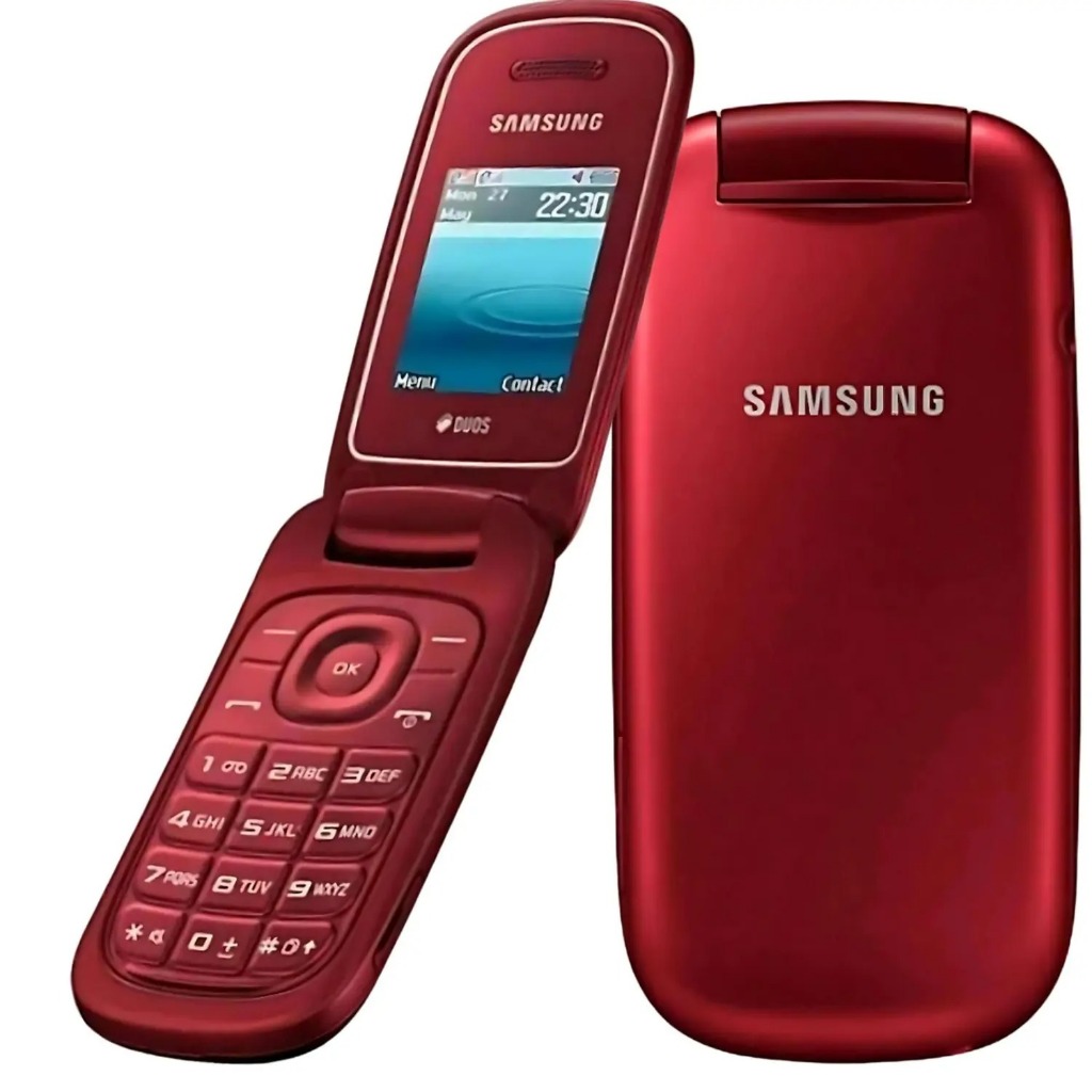 Celular Flip de Botão Celular Abre e Fecha Ideal Idoso Vermelho Gt-e1272