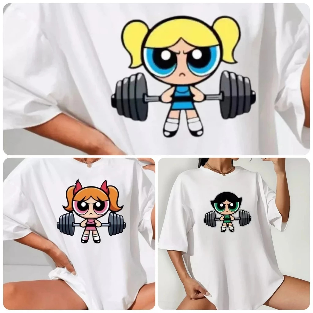 Camisa Básica Feminina Premium Meninas Super Poderosas Treino Adulta