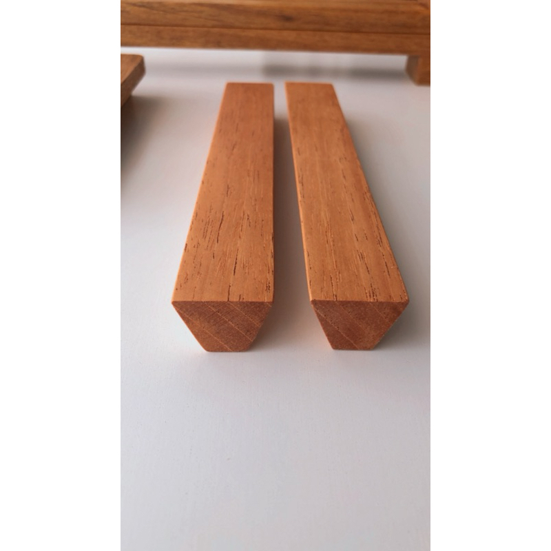 kit 6 puxadores trapézio 70cm cedro rosa