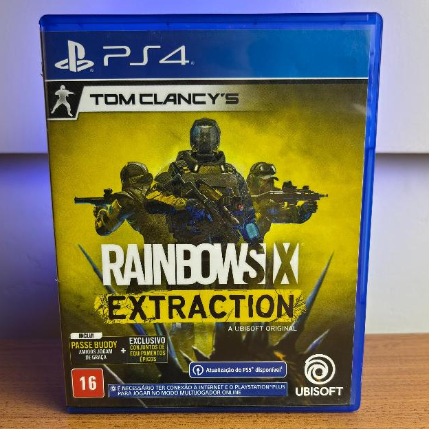 Jogo Rainbow Six Extraction Tiro Multiplayer PS4 Play 4 Midia Fisica CD Original