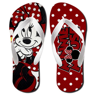 Chinelo Minnie Adulto e Infantil Personalizada Estampada Feminina em Oferta na Shopee