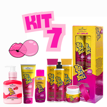 Kit Baba Bell com 7 Itens – Hidratação Capilar, Íntima e Gel Hidratante Corporal