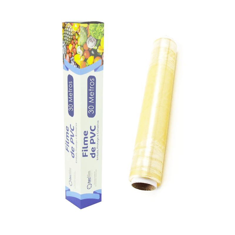 Rolo Bobina Plastico De Filme Pvc TecFilm "ESCOLHA O TAMANHO"