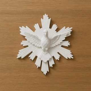 Aplique Divino Espirito Santo Lembrança Batizado Mdf 12x12cm REF882 em Oferta na Shopee