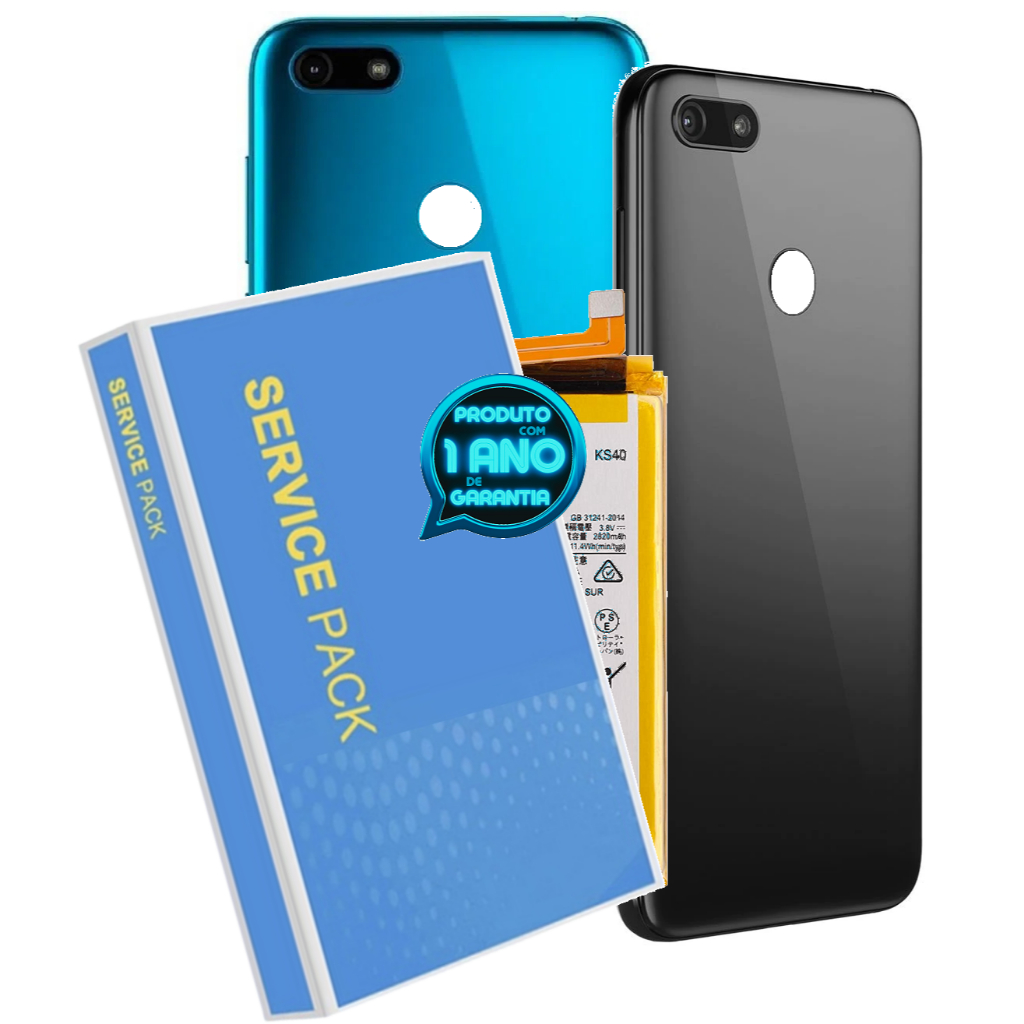 Kit Battria KS40 + Tampa Para Moto E6 Play Xt2029 + Alta Capacdade + Cola B7000!