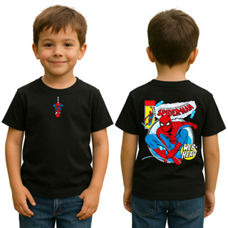 Camiseta Infantil Streetwear Homem-Aranha Blusa Menino 100% Algodão Spider-Man Envio Rápido em Oferta na Shopee