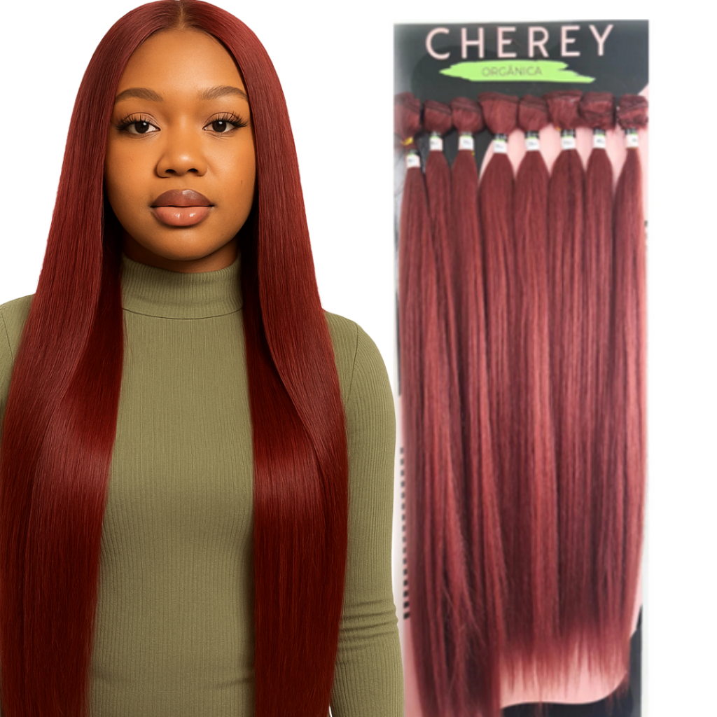 Cabelo Super Liso Yaki De Fibra Orgânica Cherey Super Natural