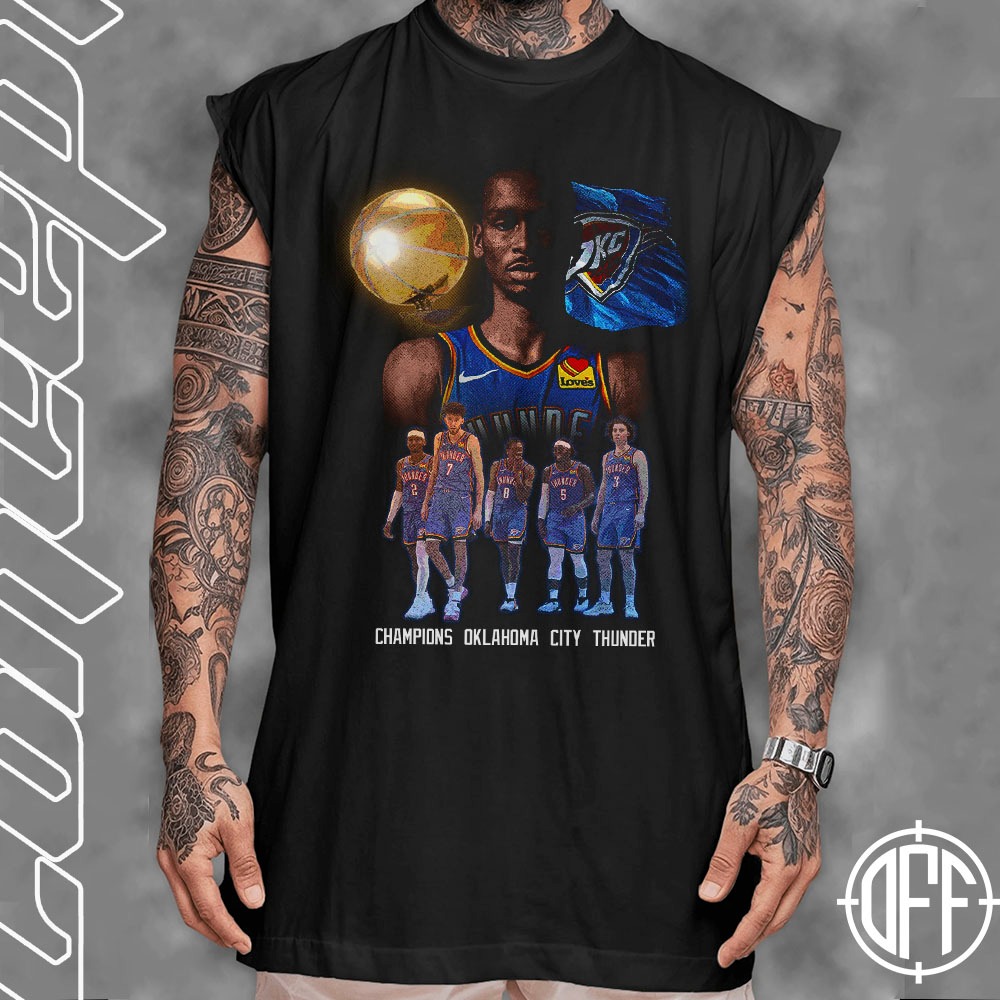 Camiseta regata machao oversized masculino Oklahoma City Thunder Graphic Tee  Longline