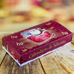 10 CAIXA NATAL CALENDÁRIO P/8 DOCES 20X11X4 5602 (NATAL 2025 IDEIA) (CHOCO)