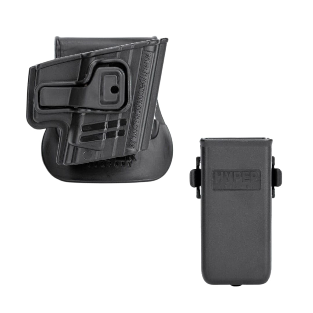 Coldre Externo universal + Porta Carregador velado universal/Hyper Company.