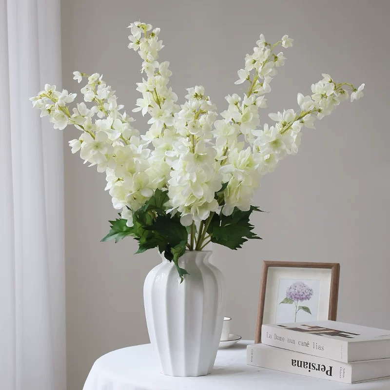 Galho de flor jacinto flor Artificiais  65cm Decoração para casa Sala de estar Decoração de mesa Decoração de casamento