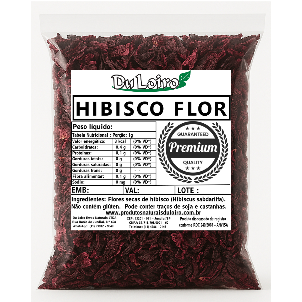 Hibisco Premium – Natural e Diurético em Oferta na Shopee