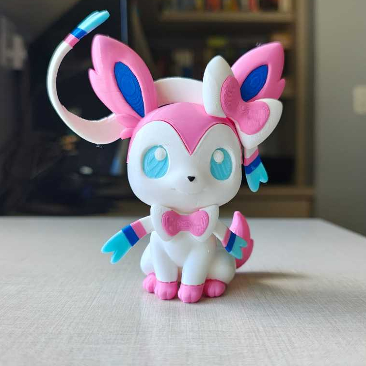 Sylveon Chibi Pokémon - Impressão 3D