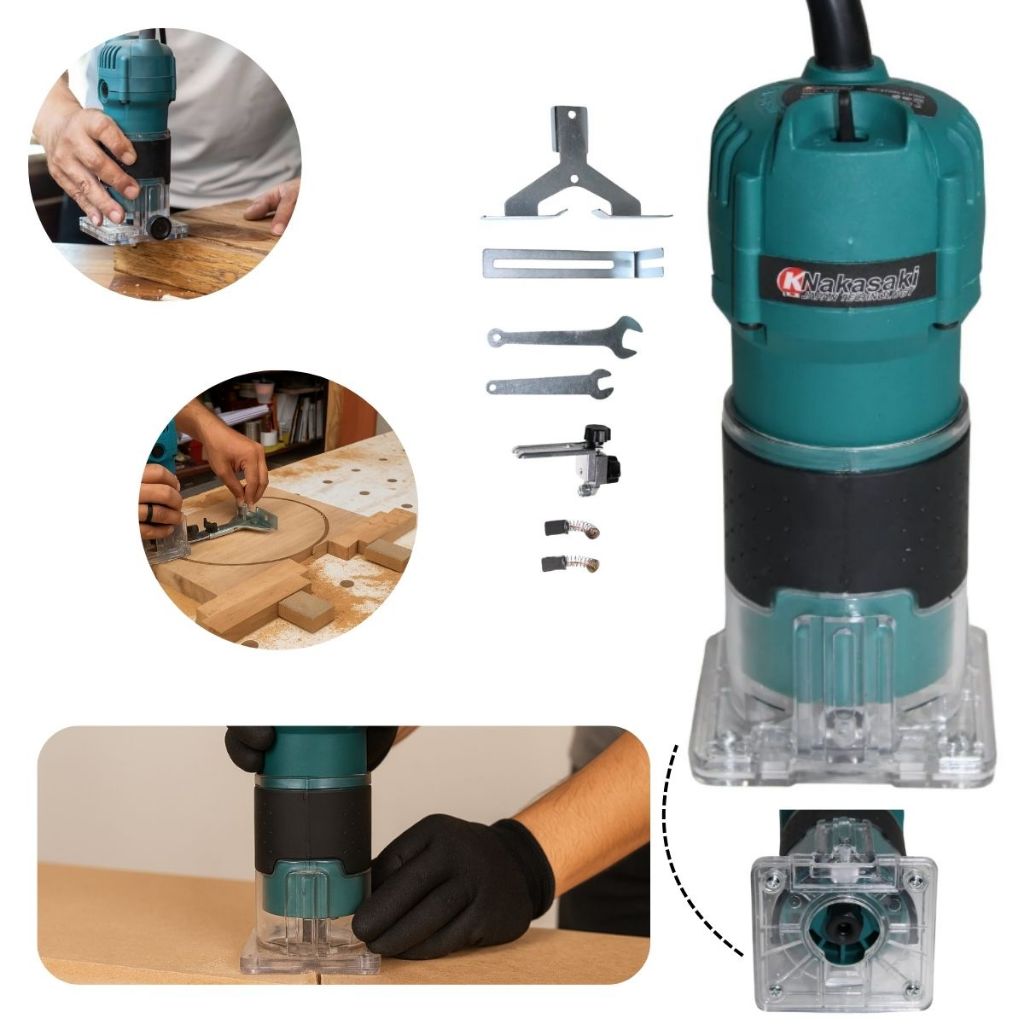 Tupia Manual Laminadora Elétrica Profissional 650W Com Pinça De 6mm Com Guia Paralela ENVIO IMEDIATO