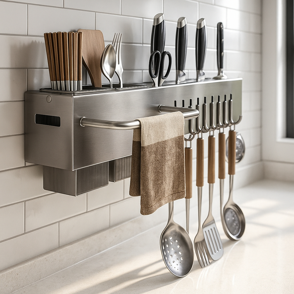 Suporte Talheres Parede Inox: Onde Comprar | BuscaProdutos