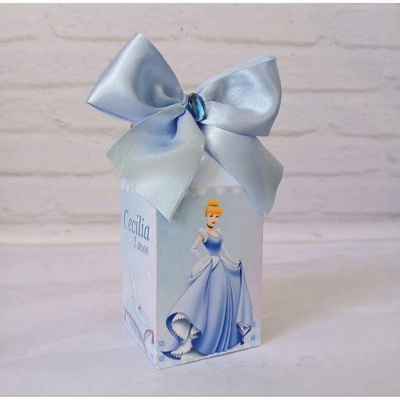 kit Caixinha Cinderela| Milk| Pirâmide| Lembrancinha Personalizada| Festa Infantil| Aniversário