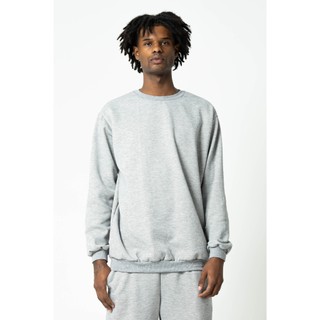 Moletom Gola Redonda Unissex Careca Blusa de Frio Casaco Feminino Masculino Flanelado Algodão