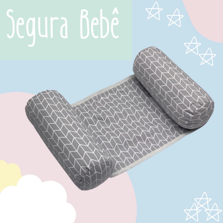 Rolinho Segura Bebê - Apoio Lateral para Berço - Menino e Menina em Oferta na Shopee