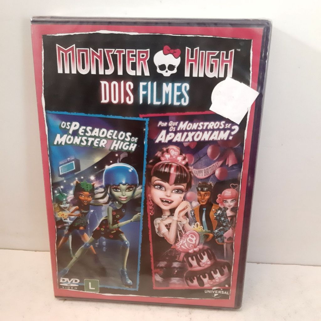 DVD Original - Monster High: Os pesadelos em Monster High e Porque os Monstros se Apaixonam?