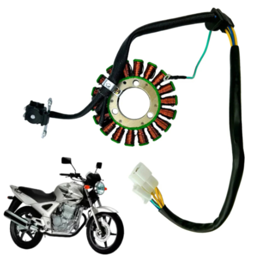 Estator Gerador Magneto Cbx 250 Twister Com Bobina Pulso