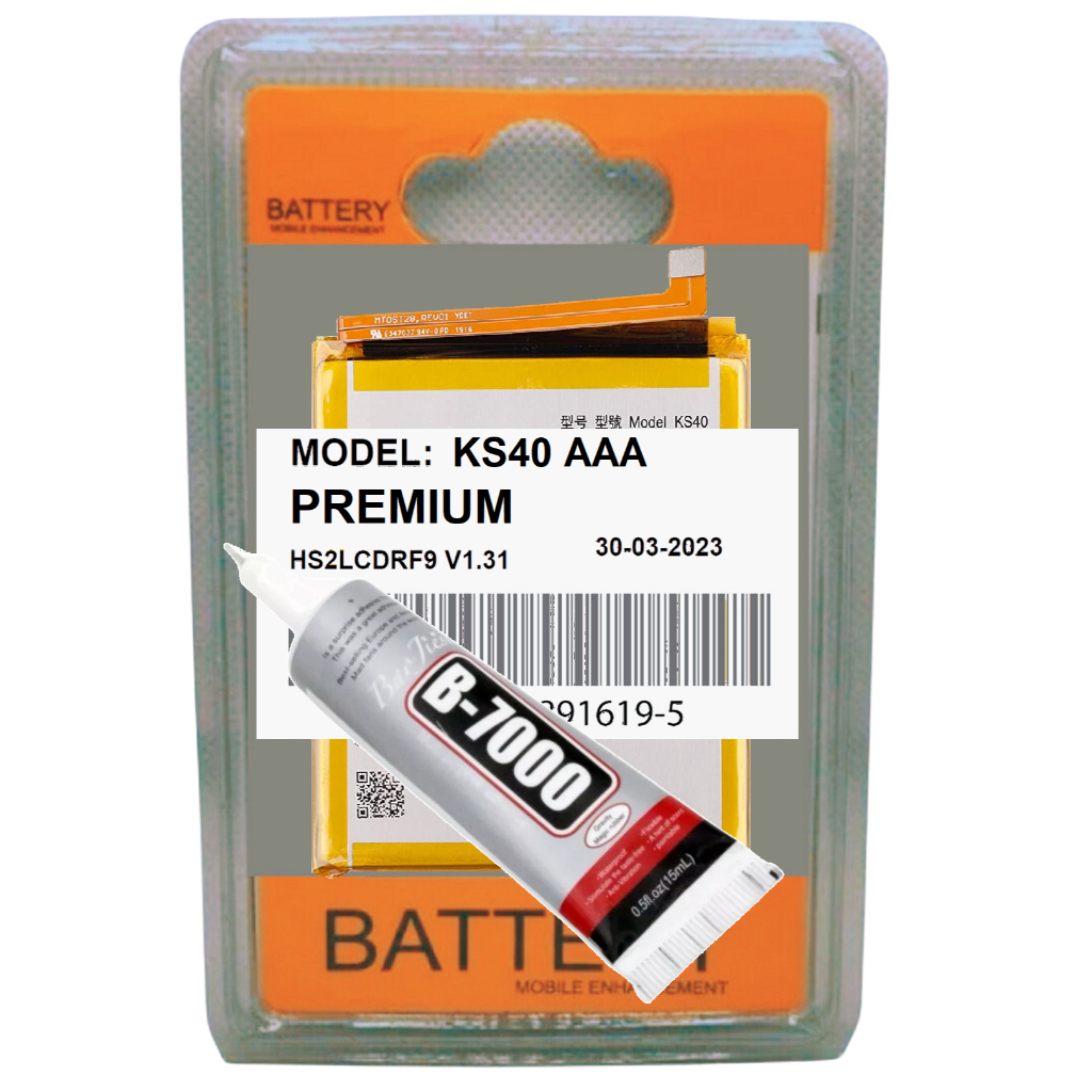 Battria KS40 Para Moto E6s Xt2053 / E6 Play Xt2029 + Alta Capacdade + Cola B7000!