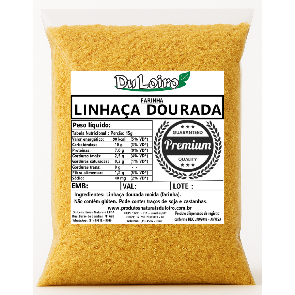 Farinha de Linhaça Dourada Premium – Natural e Versátil em Oferta na Shopee
