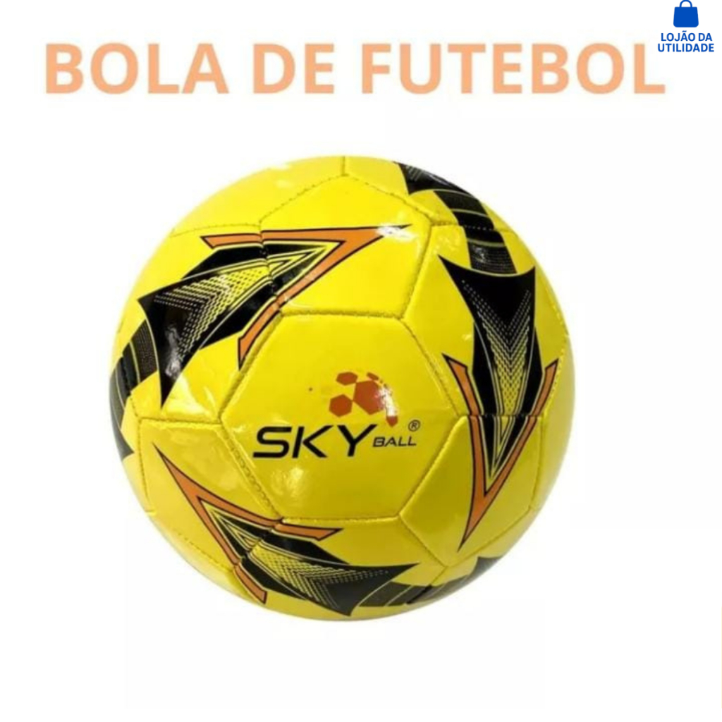 Bola De Futebol Para Campo Costurada Número 5 Diversas Cores Couro Pvc