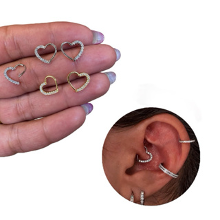 Piercing Daith coração Orelha em Oferta na Shopee