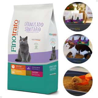 Areia Granulado Higiênico Sanitário Finotrato Para Gatos Bio litter Ultra Premium 2kg em Oferta na Shopee