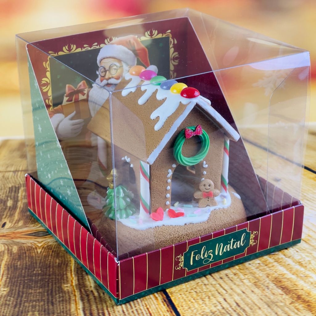 10 CAIXA P/ MINI PANETONE 250G 11X11X10 - NOEL 5722 (NATAL 2025 IDEIA) (CHOCO)