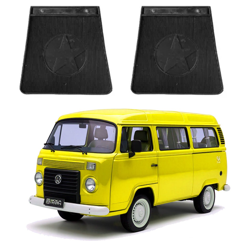 Par Traseiro Lameiro Apara Barro Vw Kombi Todas 75 83 96 15