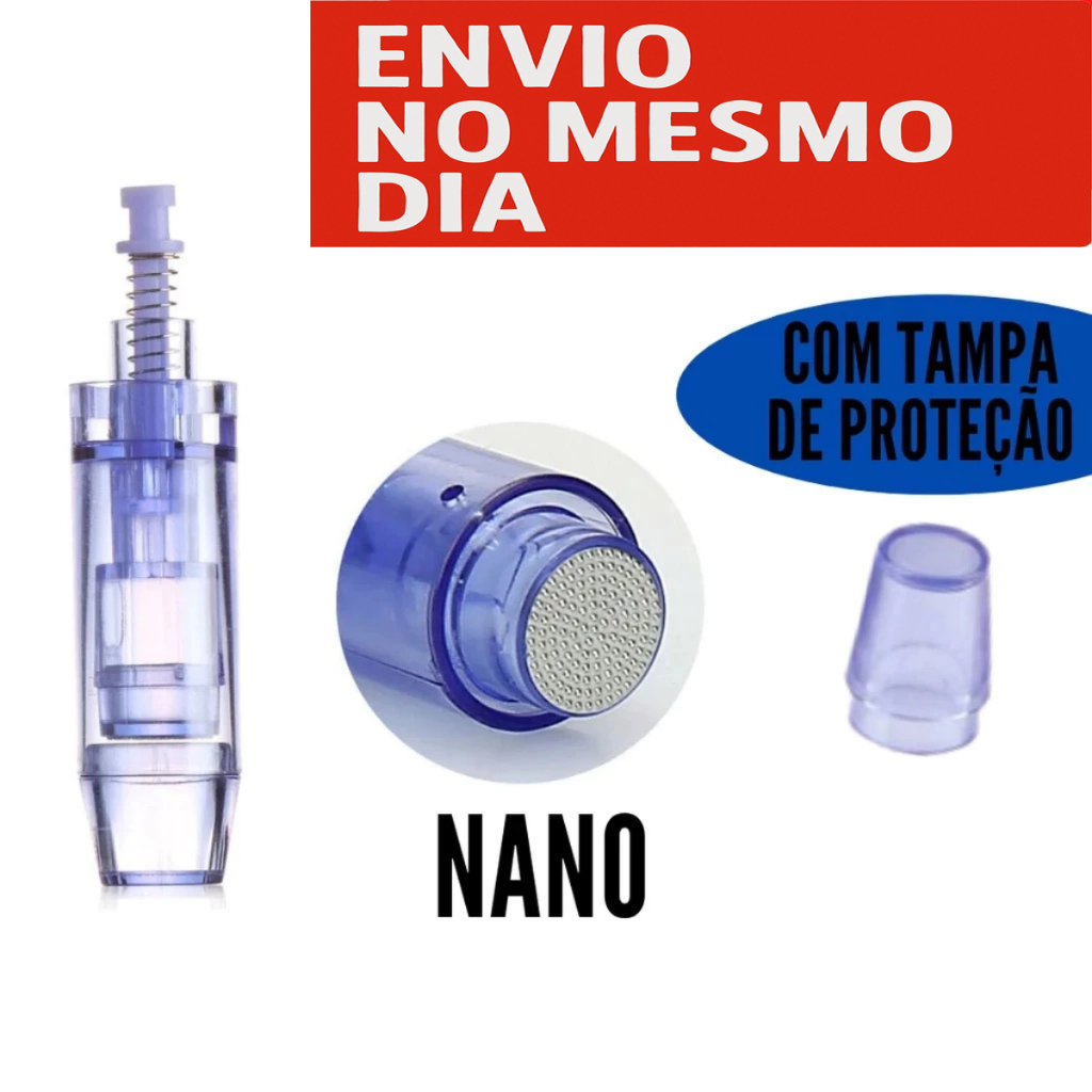 Kit 20 Cartuchos Dermapen 9 e NANO Microagulhamento Caneta Dermapen Dr Pen N2 MyM M7 M5 A6