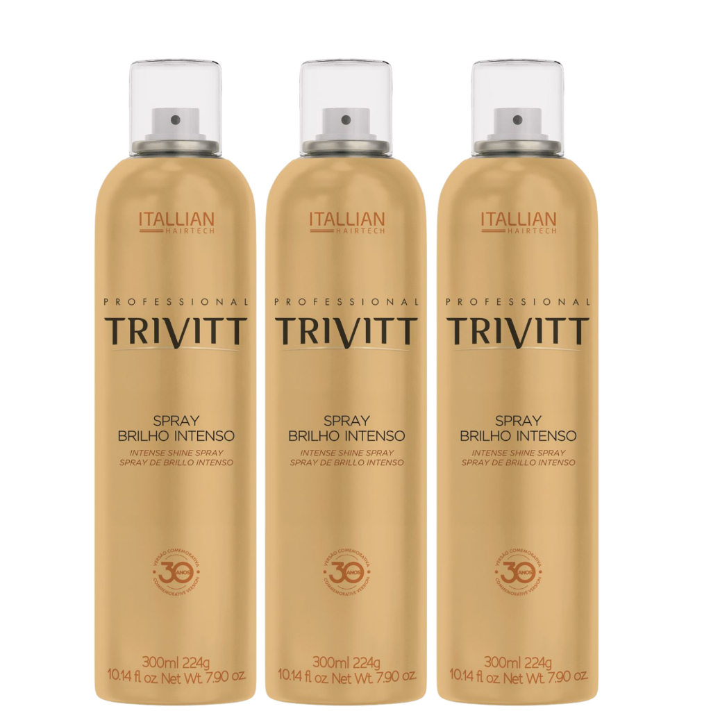 Trivitt Spray De Brilho Intenso Style (3 Unidades) em Oferta na Shopee