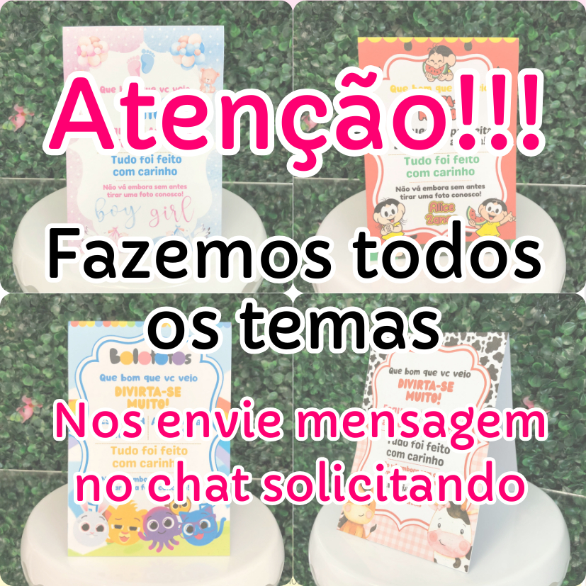 PLAQUINHA DE MESA ANIVERSARIO - FAZEMOS TODOS OS TEMAS - PLAQUINHA AGRADECIMENTO - CENTRO DE MESA - DECORAÇÃO - FESTA em Oferta na Shopee