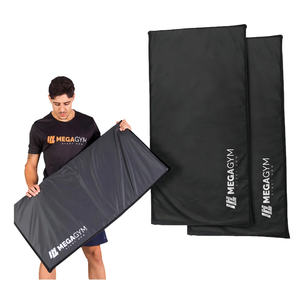 Kit 2 Colchonete De Academia Treino Fitness Abdominal Espuma D80 90cmX45cmX2cm