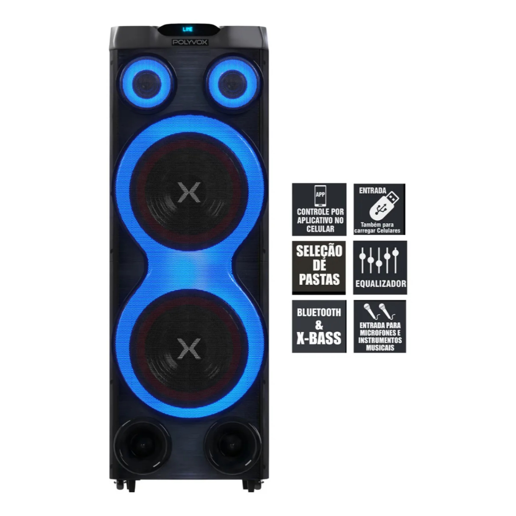 Caixa de Som Polyvox: Onde Comprar | BuscaProdutos
