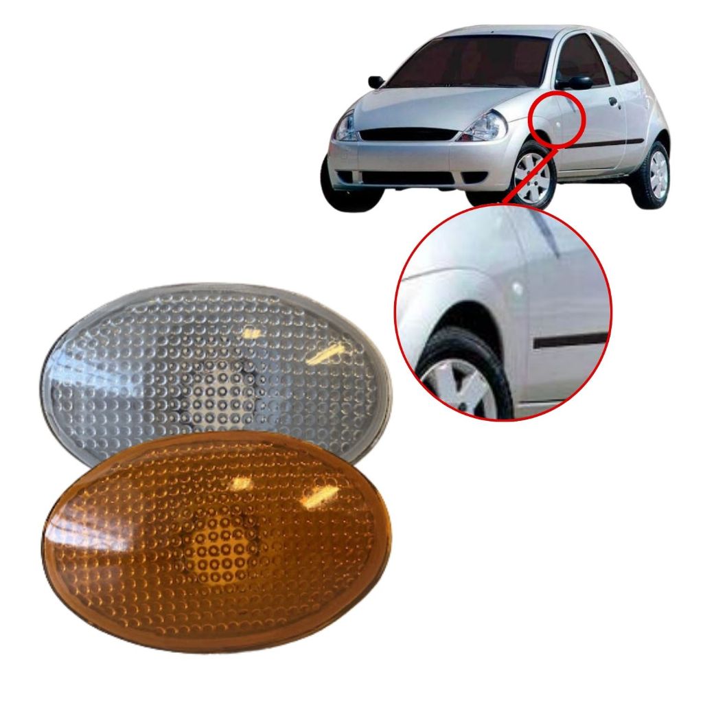 Lanterna lateral Ford KA Fiesta 1995 a 2002 (Acrilico) em Oferta na Shopee