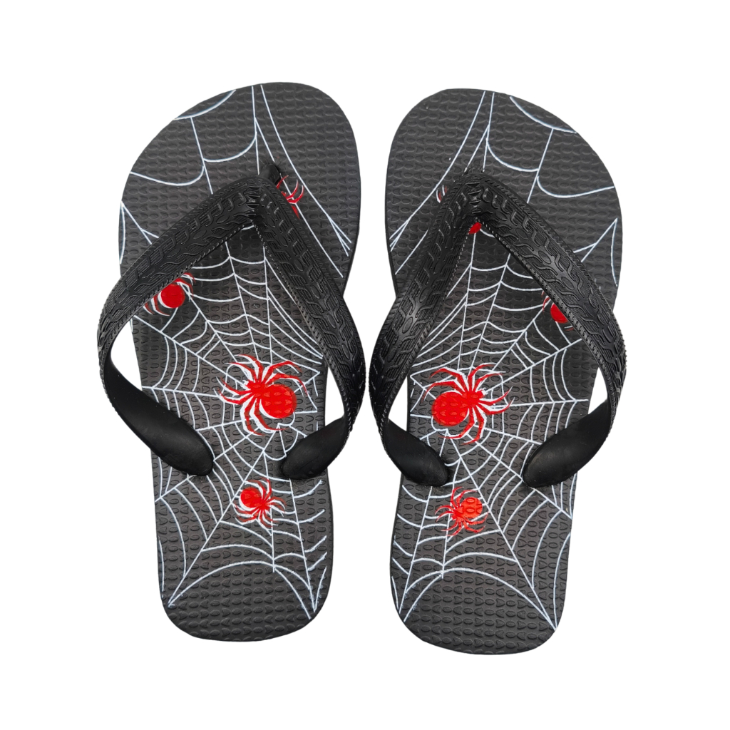 Chinelo de Verão Infantil Estampado Aranha Barato e Confortável