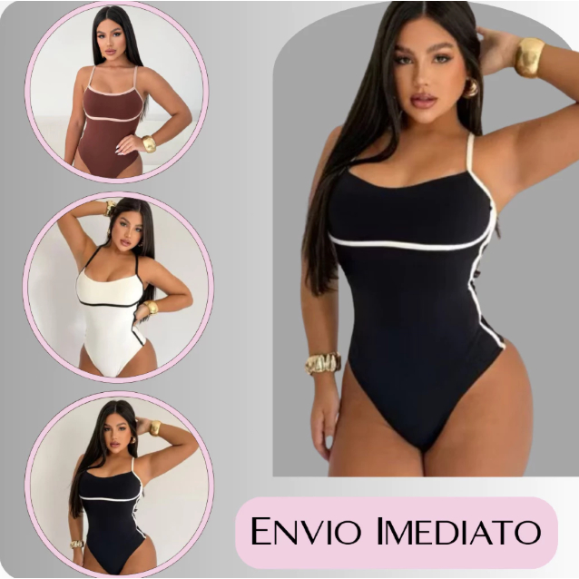 Body Maiô Ely Alças Cavado Feminino Sem Bojo Sustentação Alcinha 2026 Envio Imediato