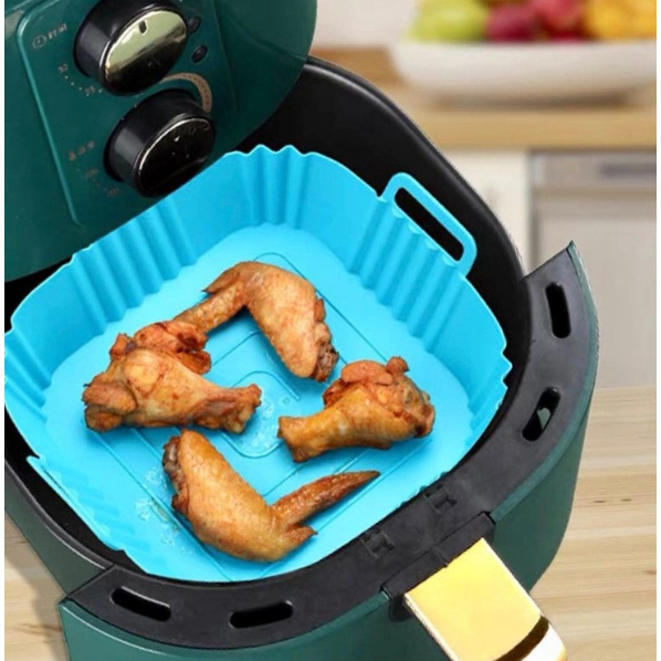 Forma de Silicone Para Air Fryer Formato Quadrada 14cm ENVIO IMEDIATO